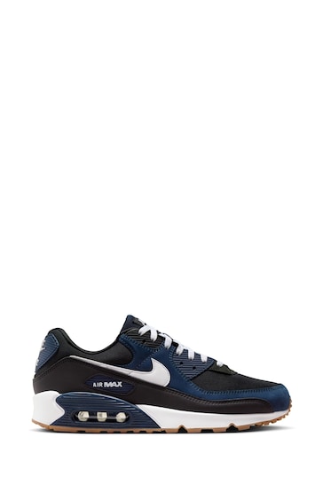 Nike Navy Air Max 90 Trainers
