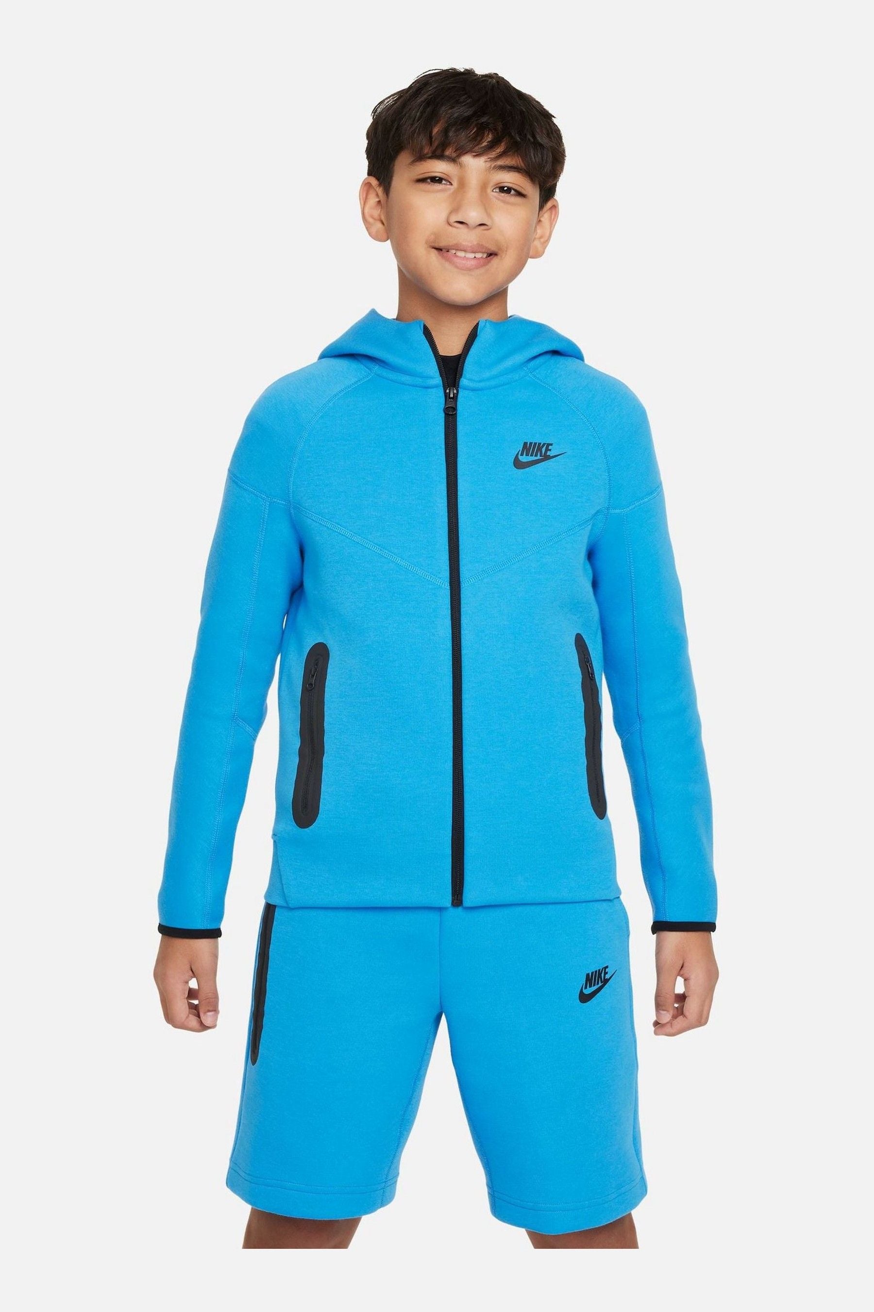 Buy Nike Bright Blue Tech Fleece Zip Through Hoodie from the Next