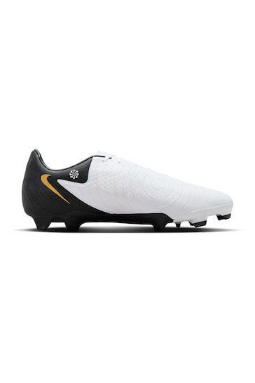 Nike White Phantom Academy Multi Ground Football Boots
