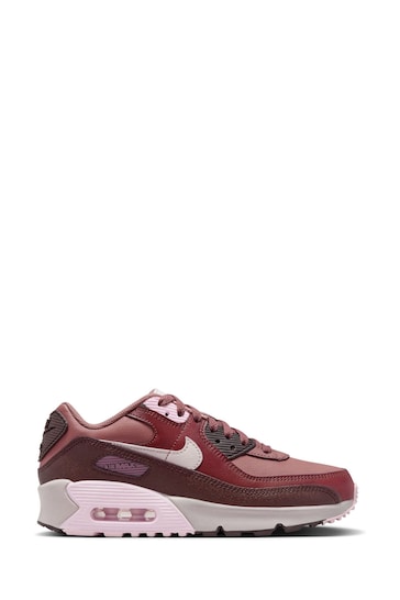 Nike Pink Mauve Air Max 90 LTR Youth Trainers