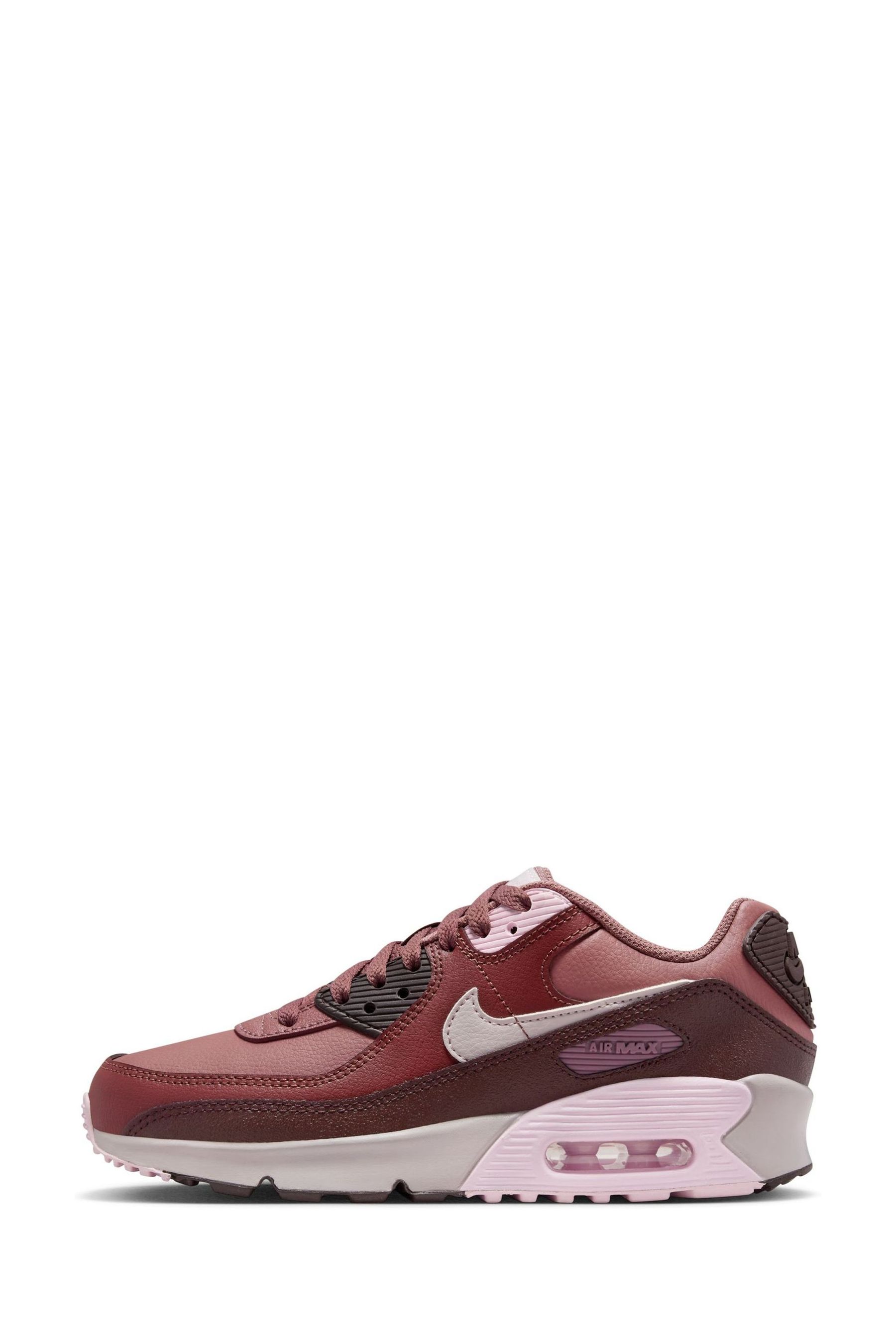 Buy Nike Pink Mauve Air Max 90 LTR Youth Trainers from the Next UK