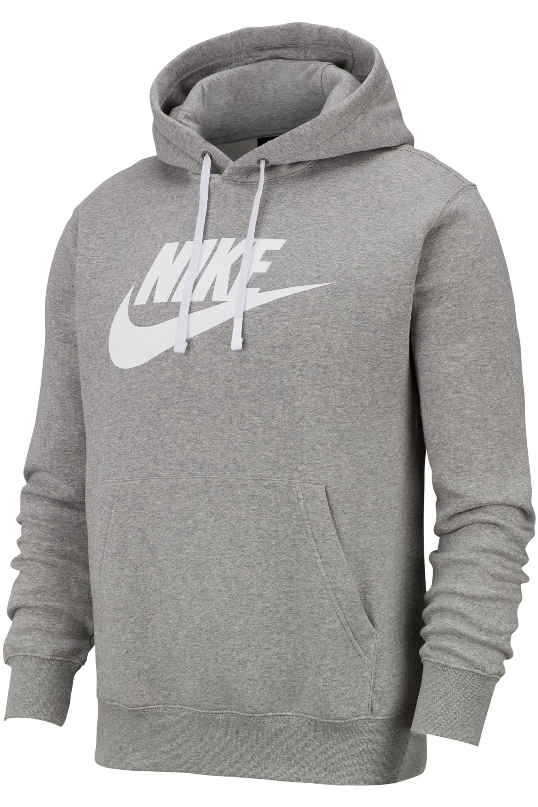 Buy Nike Grey Club Fleece Graphic Pullover Hoodie from the Next UK