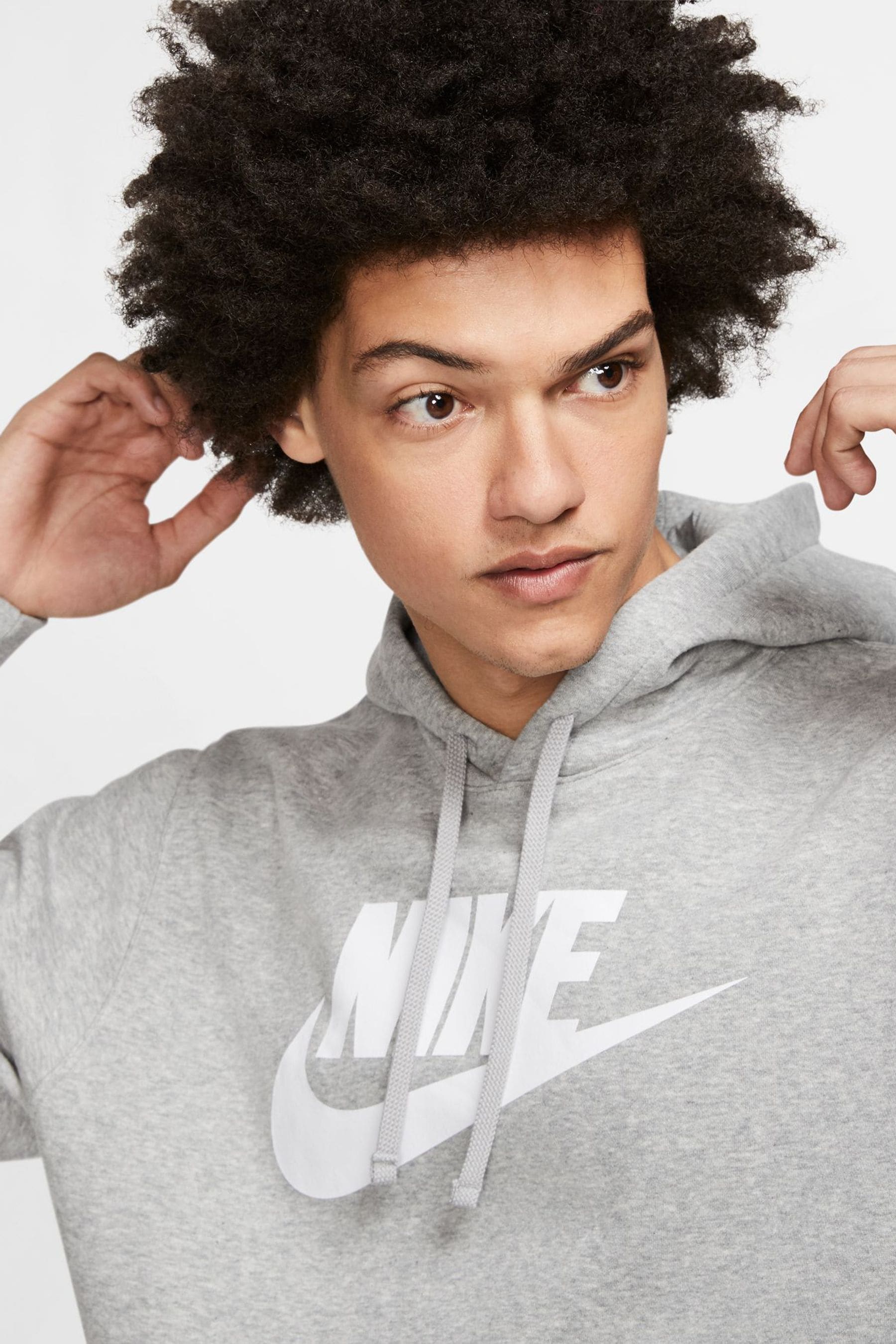 Nike grey store hoodie pullover