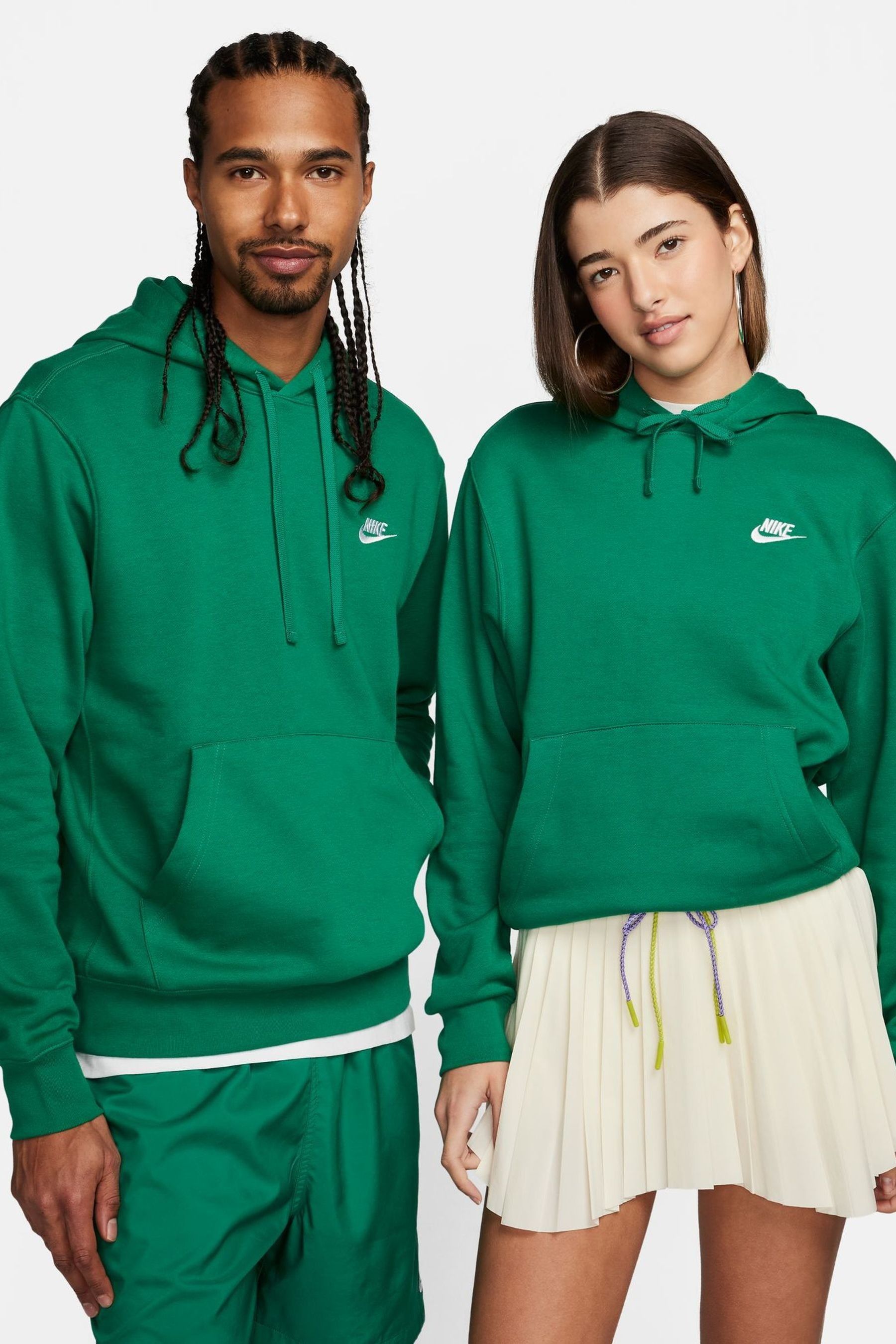Nike Light Green Club Pullover Hoodie