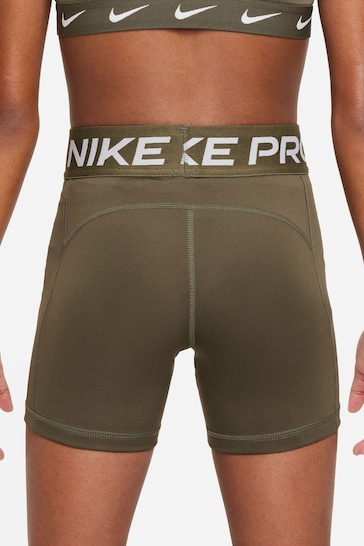 Nike Brown Pro 3 Inch Period Leak Protection Shorts