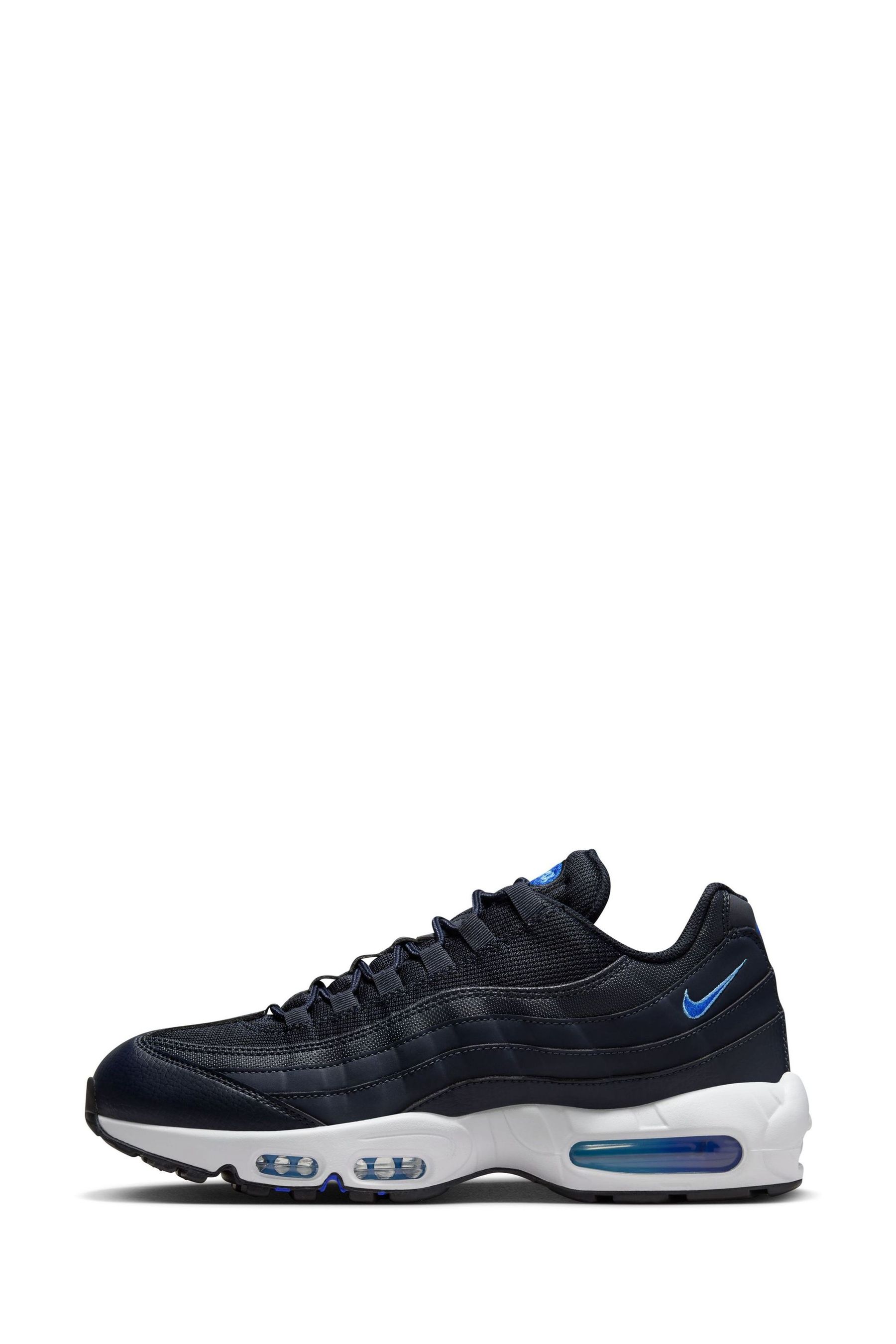 Nike 95s black and blue store