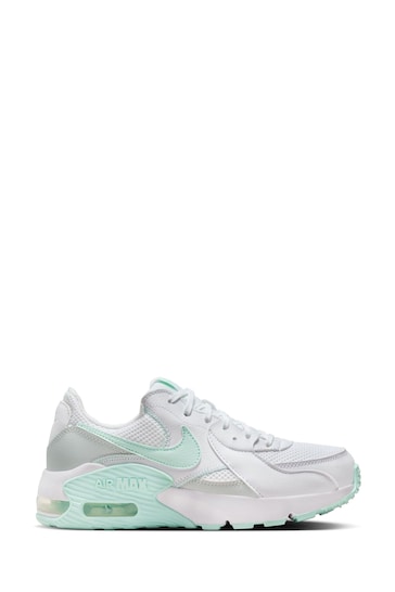 Nike White/ Green Air Max Excee Trainers