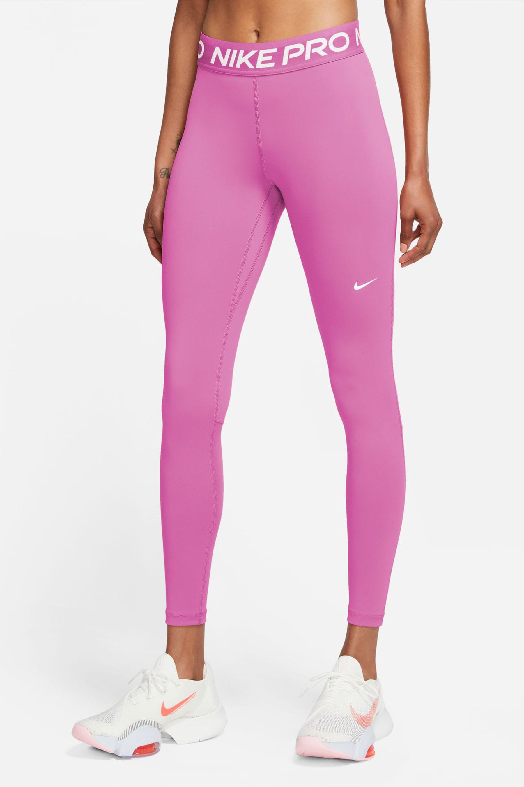 Pink nike shop leggings womens