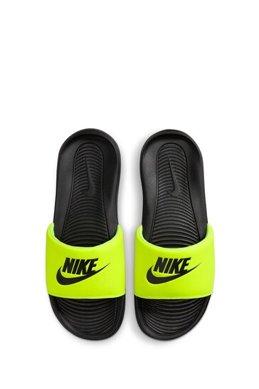 Nike Black Chrome Victori One Sliders