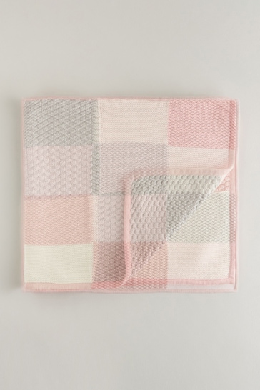 Pink Patchwork Baby Blanket