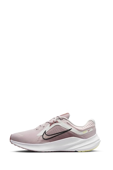 Nike Grey Quest 5 Road Running Trainers
