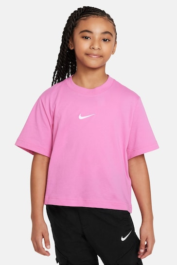 Nike Pink Oversized Essentials Boxy T-Shirt