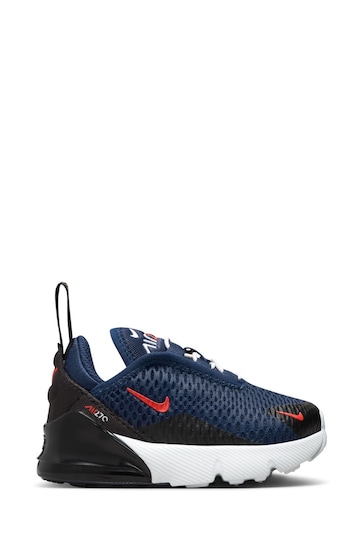 Nike Navy Infant Air Max 270 Trainers