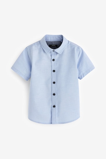 Blue Short Sleeve Oxford Shirt (3mths-7yrs)