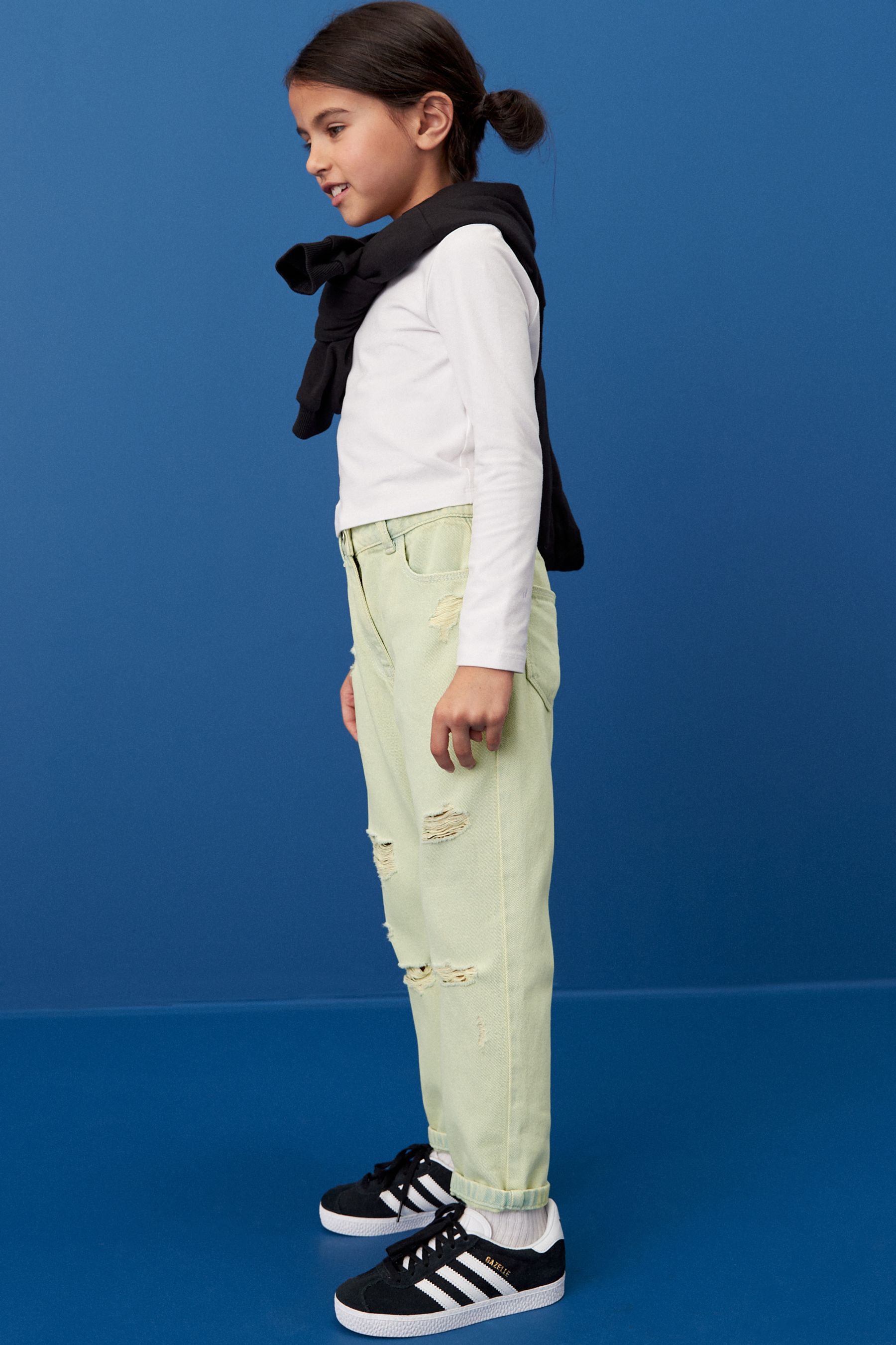Mint green 2025 mom jeans