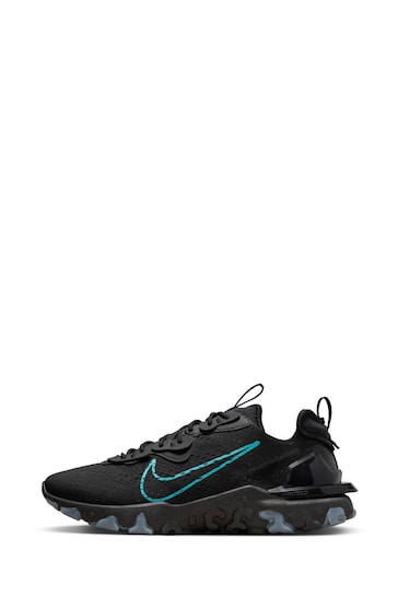 Nike Black/Blue React Vision Trainers