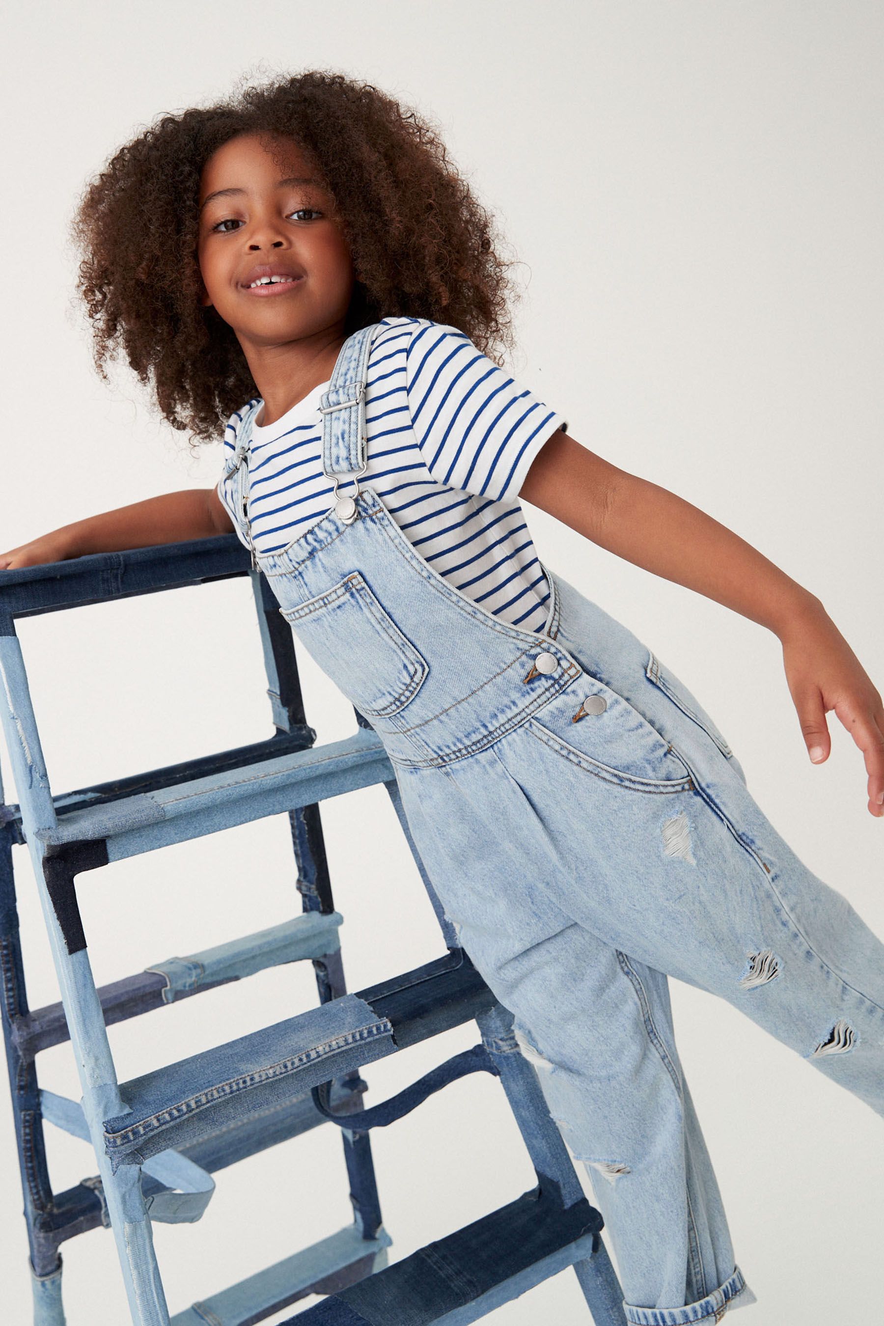 Denim mom dungarees best sale