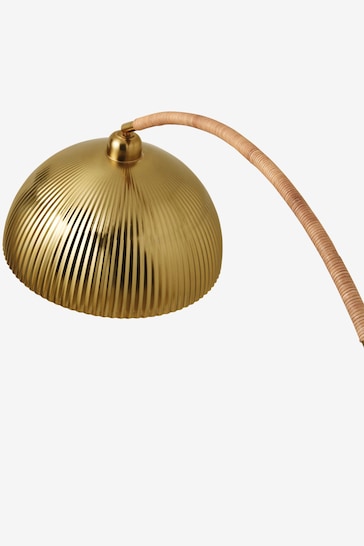 MADE.COM Brass Shell Floor Lamp