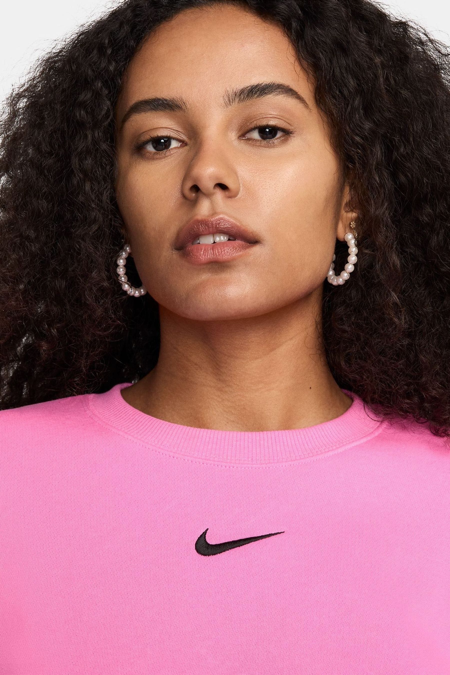 Bright pink sweatshirt womens on sale