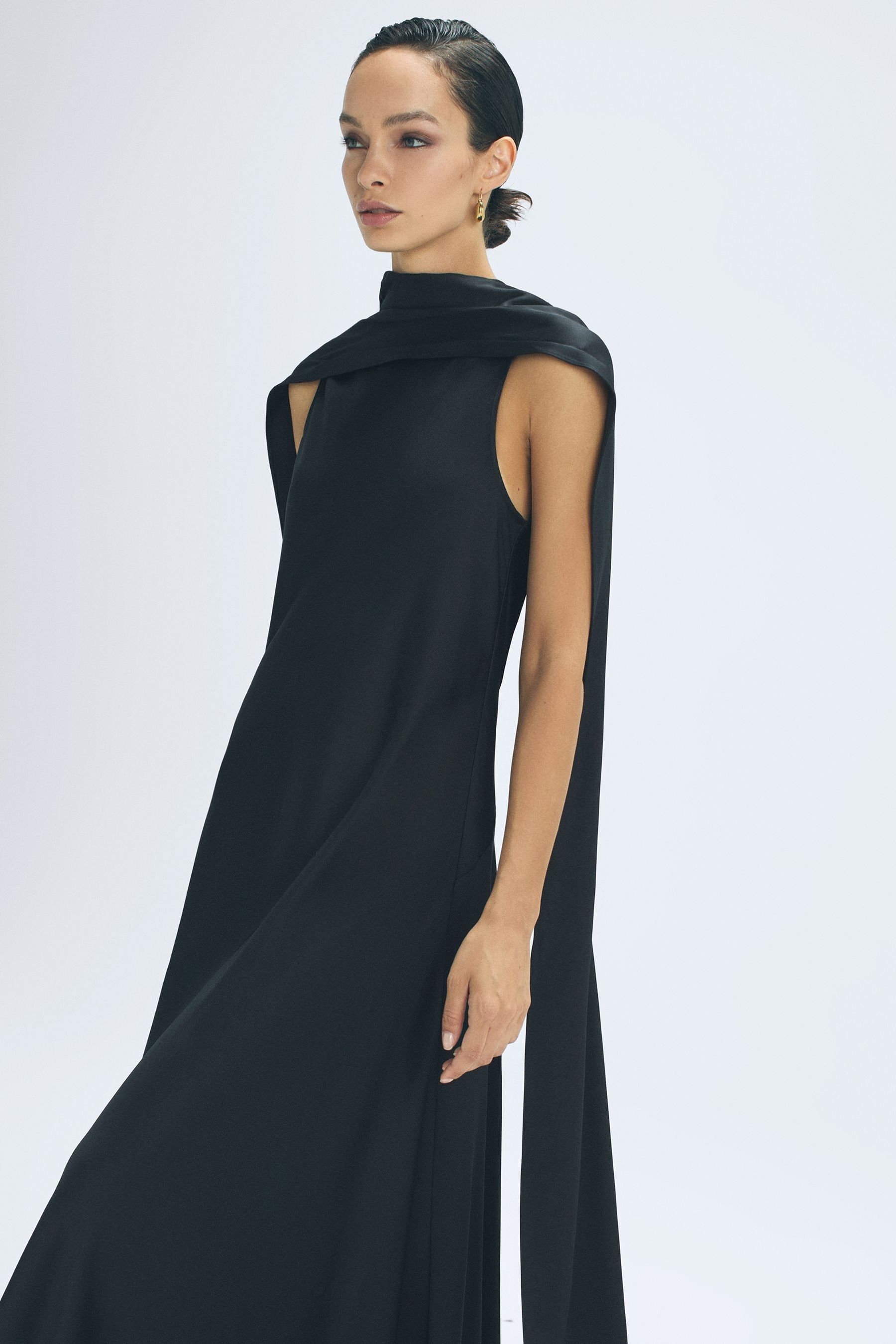 Cape maxi dress uk online