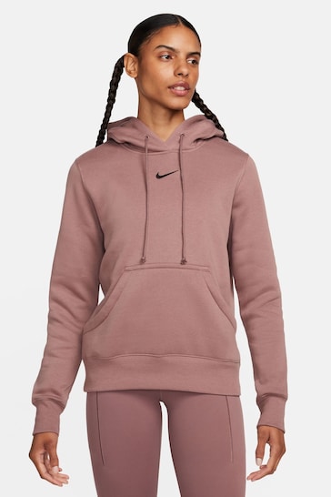 Nike Brown Sportswear Phoenix Fleece Pullover Hoodie