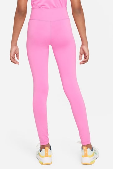 Nike Dark Pink Dri-FIT One Leggings