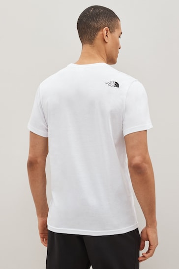 The North Face White Mens Simple Dome Short Sleeve T-Shirt