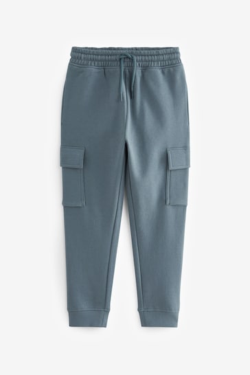 Mid Blue Cargo Cotton-Rich Joggers (3-16yrs)