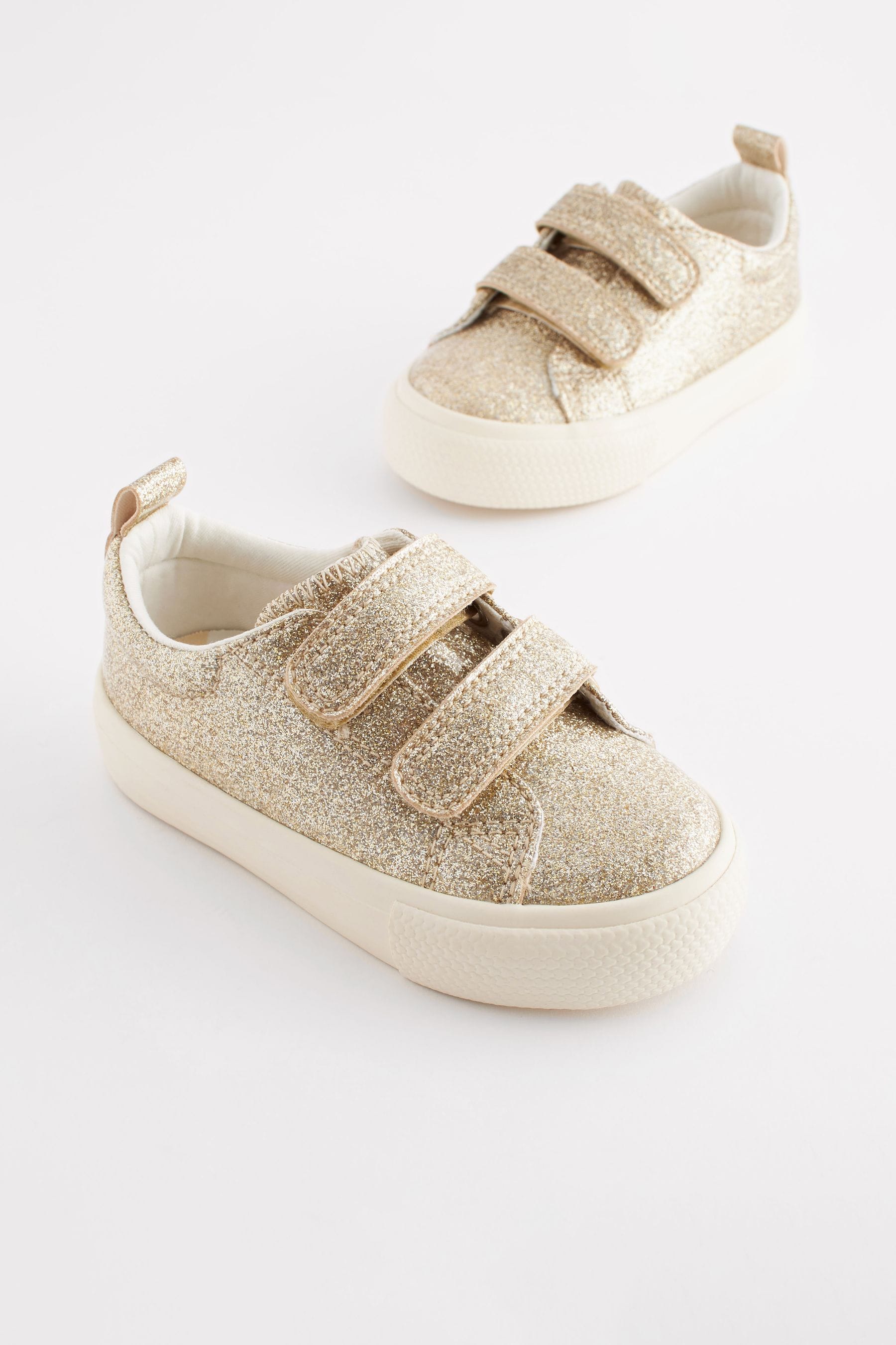 Buy Gold Glitter Chunky Trainers from the Next UK online shop