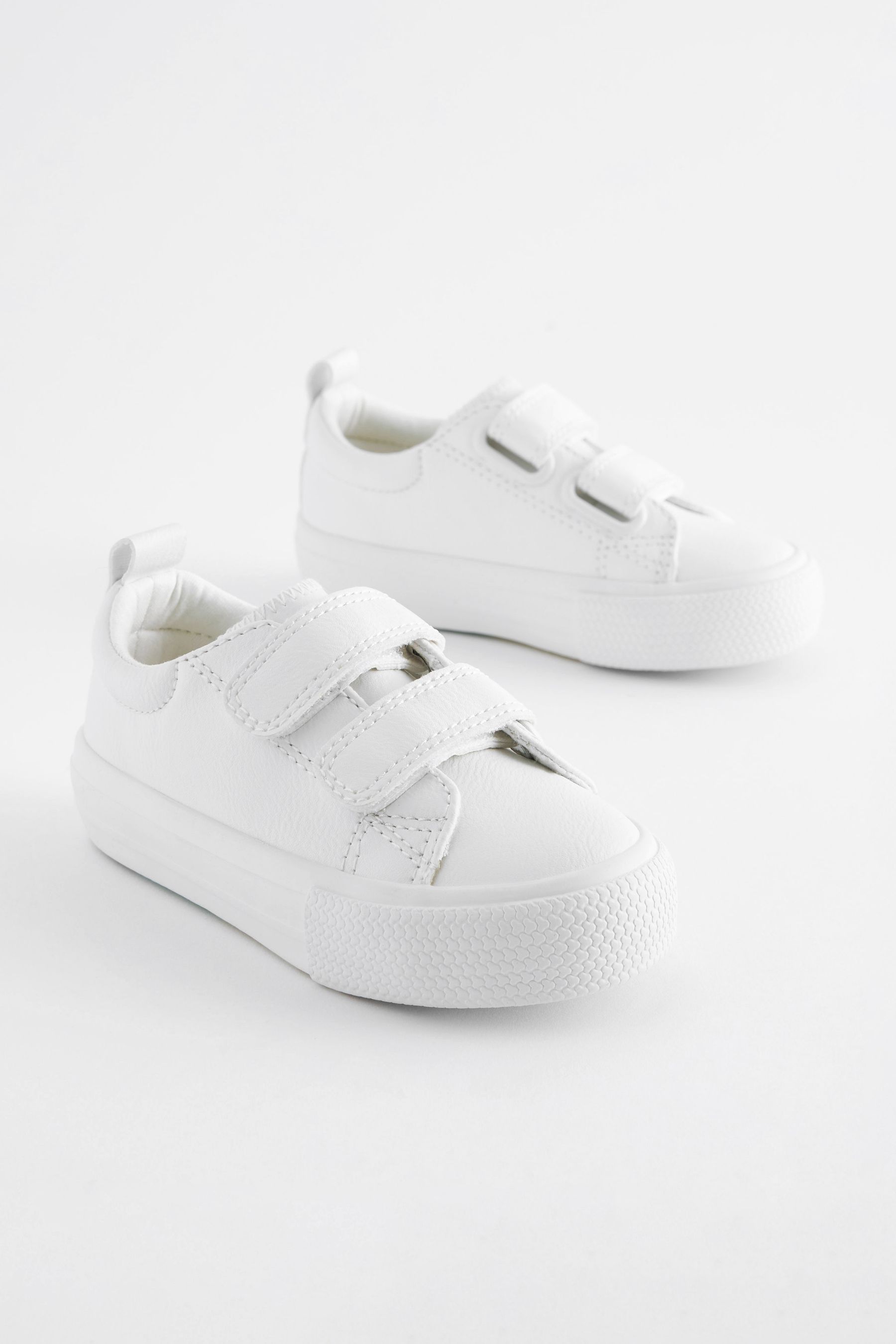 Girls white chunky top trainers