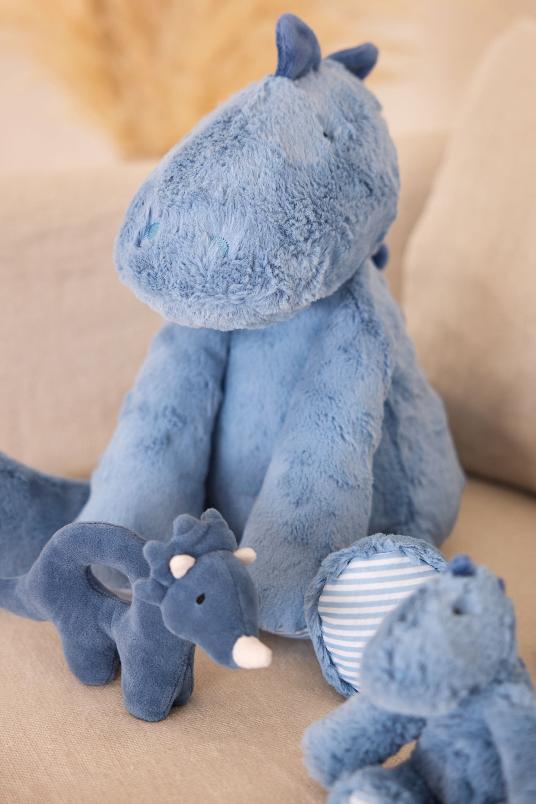 Blue 2025 dinosaur teddy