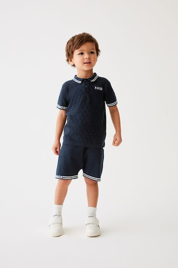 Baker by Ted Baker Knitted Polo Shirt and Short Set