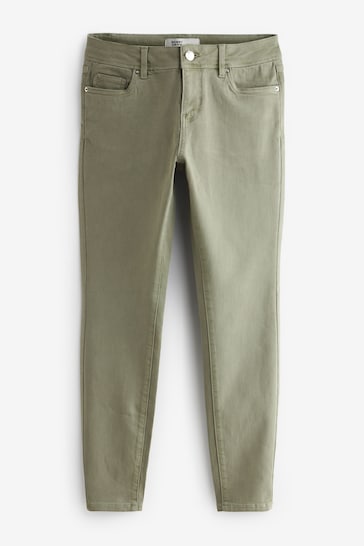 Sage Green Low Rise Skinny Jeans