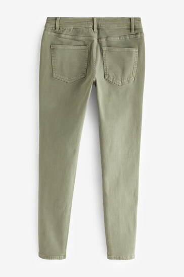 Sage Green Low Rise Skinny Jeans