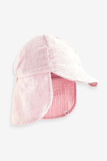 Pink Reversible Baby Legionnaire Hat (0mths-2yrs)