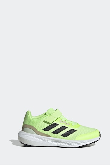 adidas Green Sportswear Runfalcon 3.0 Elastic Lace Top Strap Trainers