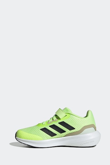 adidas Green Sportswear Runfalcon 3.0 Elastic Lace Top Strap Trainers