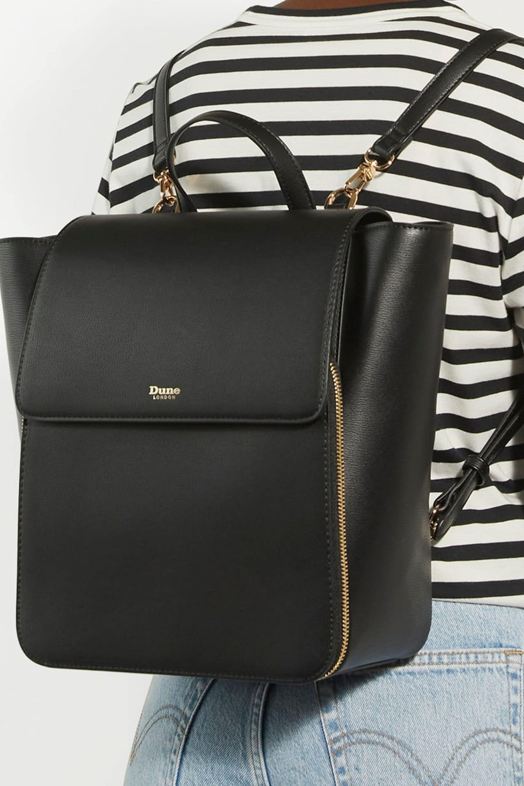 Dune top black rucksack