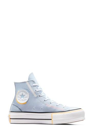 Converse Light Blue Chuck Taylor All Star Lift High Top Trainers