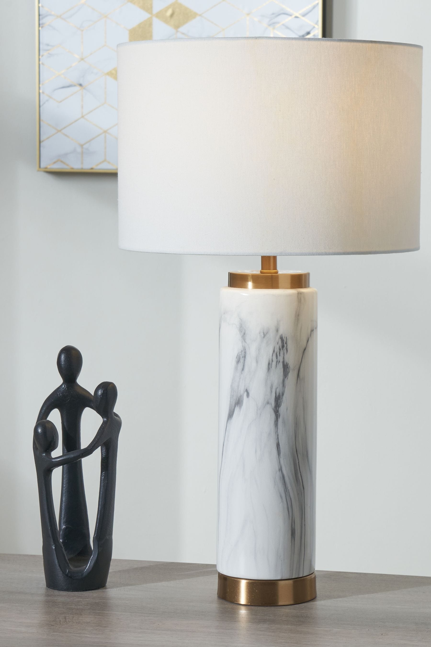 Next white table outlet lamp