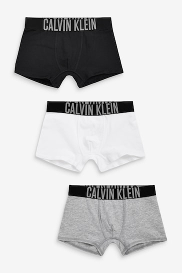 Buy Calvin Klein Intense Power Black Trunks 3 Pack from the Next UK ...