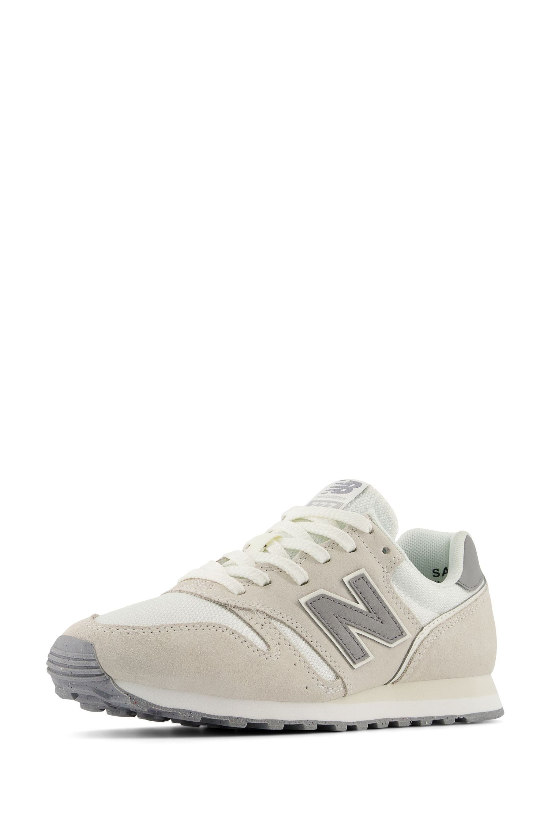 New Balance White Cream Womens 373 Trainers