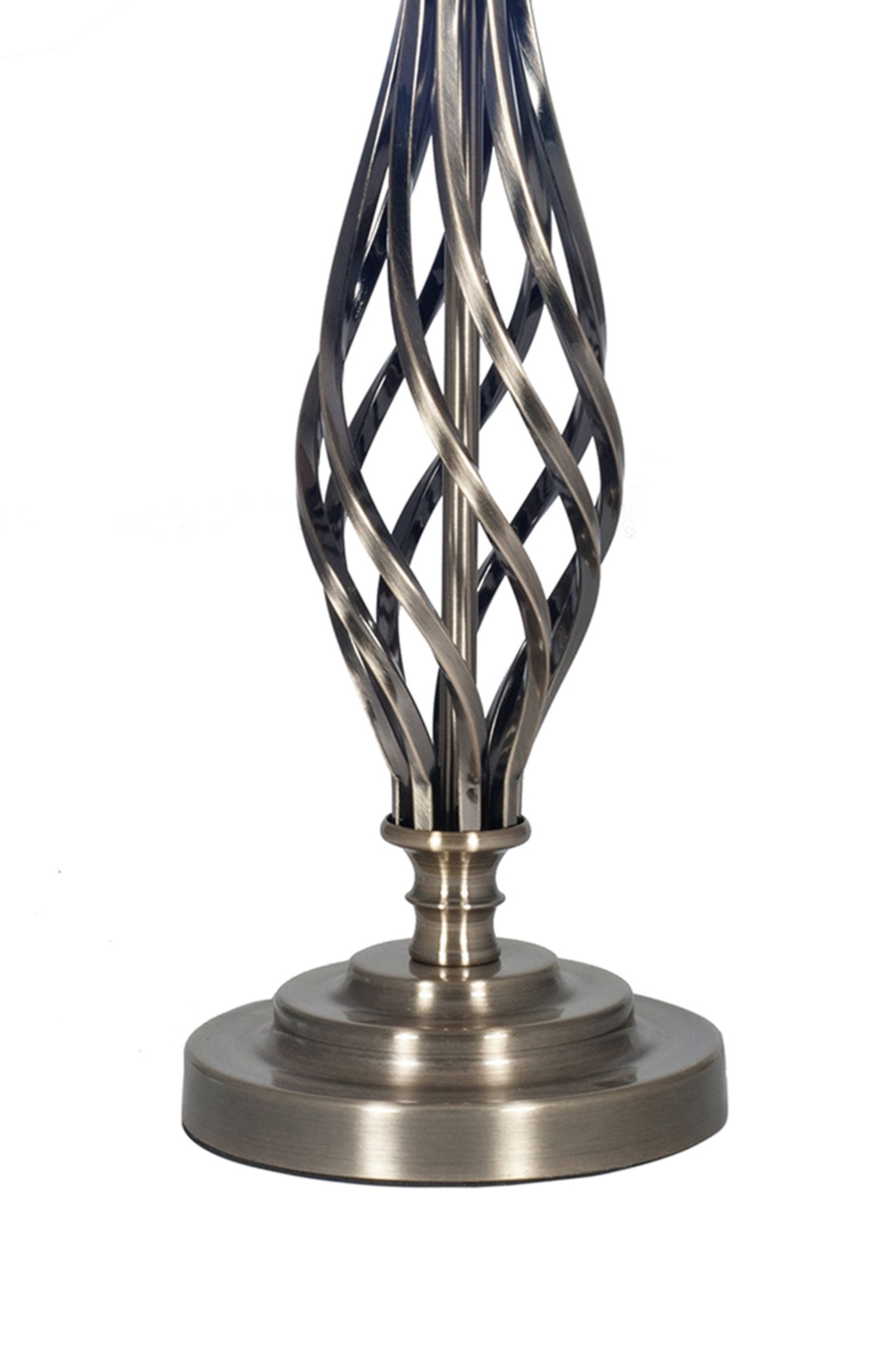 Buy Pacific Antique Brass Jenna Metal Twist Detail Table Lamp from