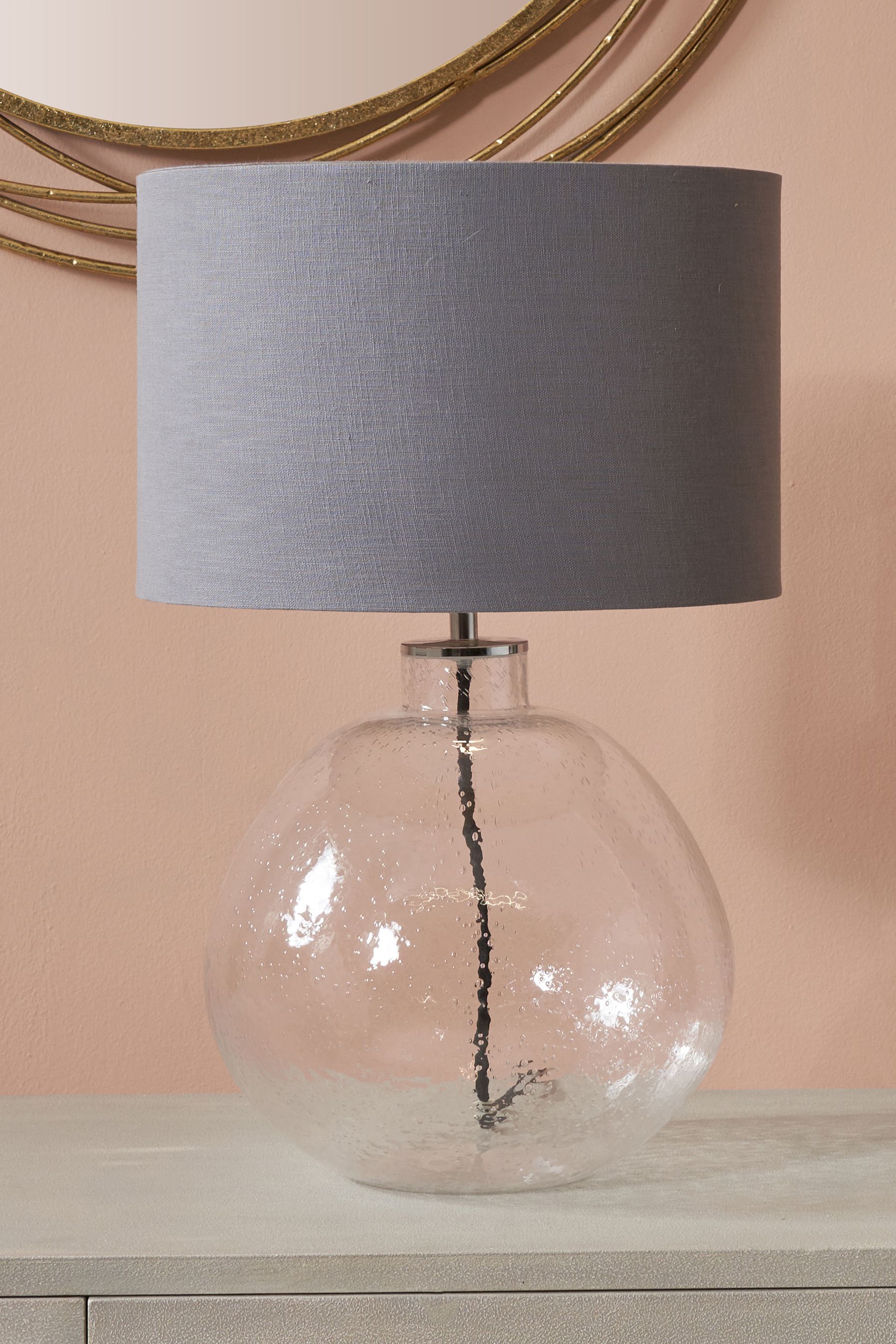 Buy Pacific Clear Beja Organic Shape Bubble Glass Table Lamp from