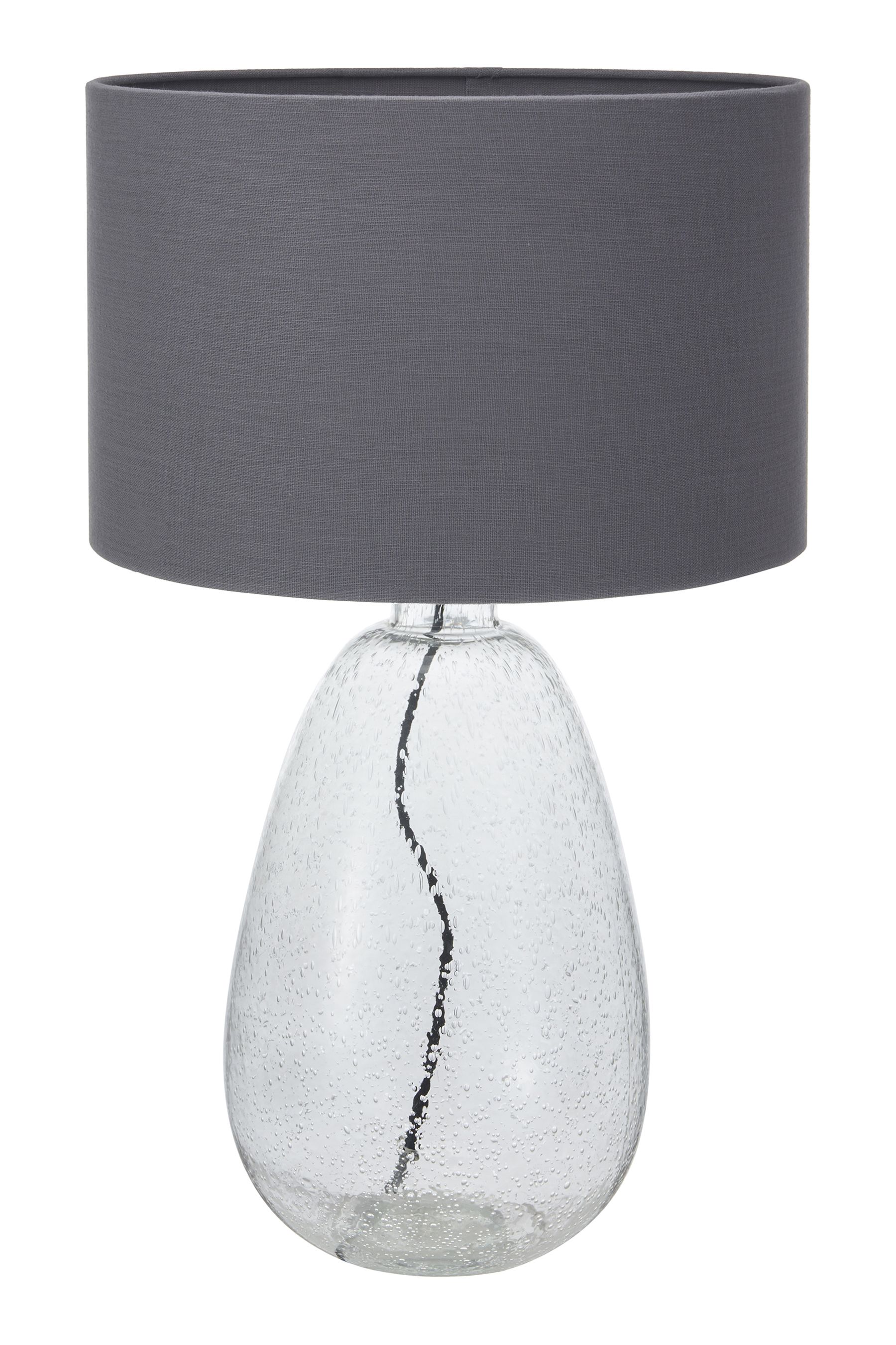 Pacific Clear Beja Organic Shape Tall Bubble Glass Table Lamp