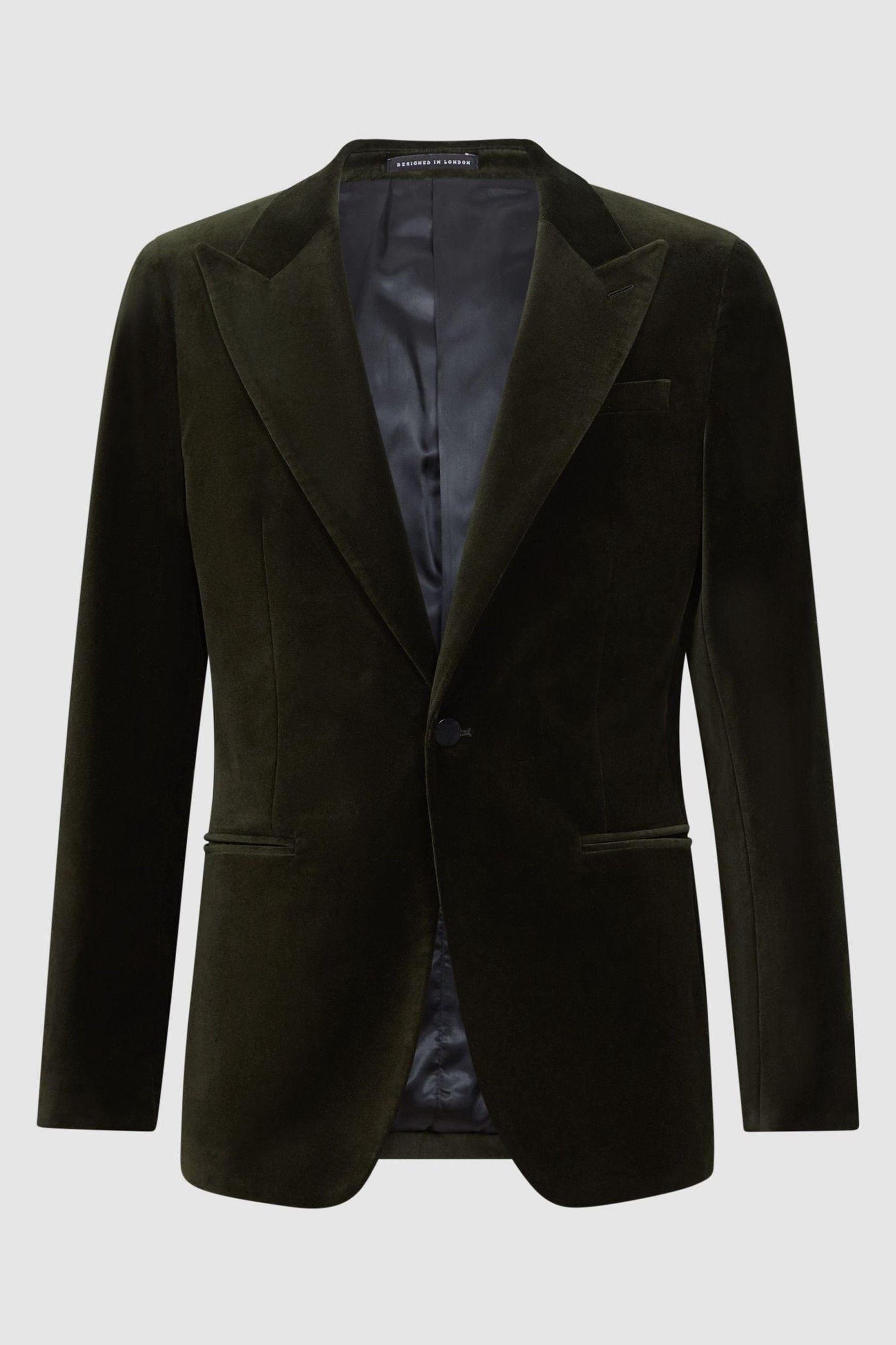 Buy Reiss Emerald Apsara Slim Fit Velvet Single Breasted Blazer
