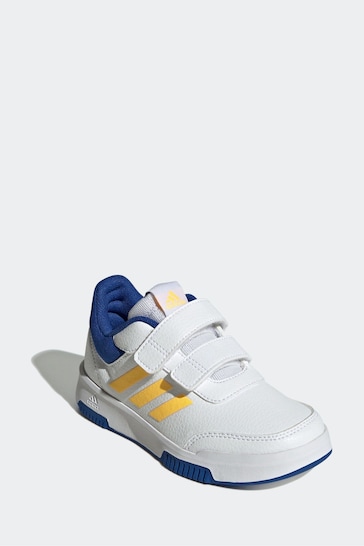 adidas Blue/Yellow Tensaur Hook and Loop Shoes