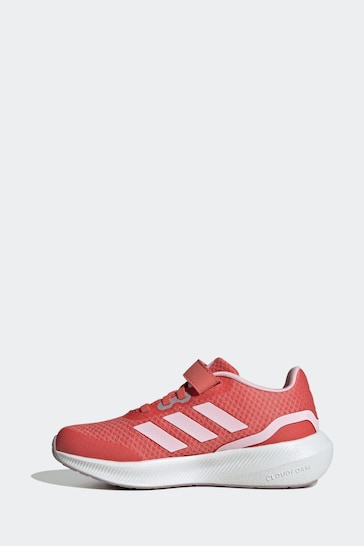 adidas Red Sportswear Runfalcon 3.0 Elastic Lace Top Strap Trainers