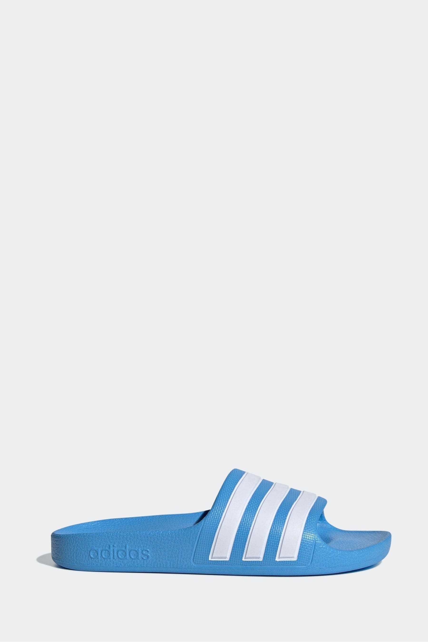 adidas Blue Adilette Youth Kids Sliders