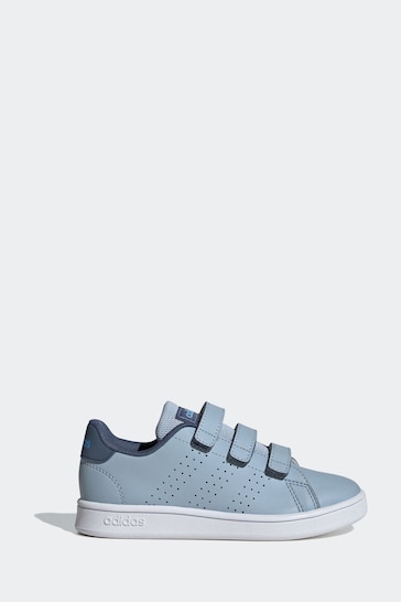 adidas Blue Sportswear Advantage Court Lifestyle Hook And Loop Trainers